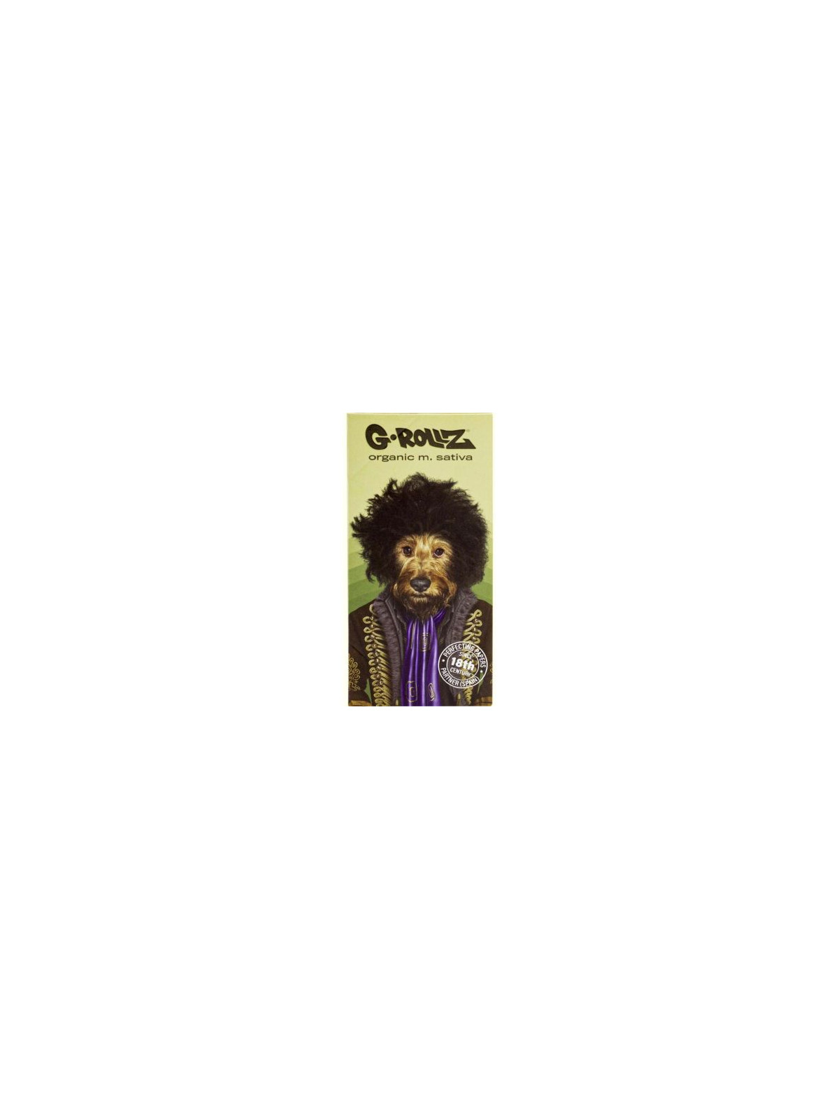 Foite King Size Slim G-Rollz Organic M. Sativa 'Psychadelic Roxy' cu santier si filtre