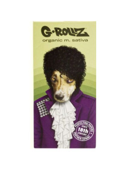 Foite King Size Slim G-Rollz Organic M. Sativa 'Psychadelic Roxy' cu santier si filtre