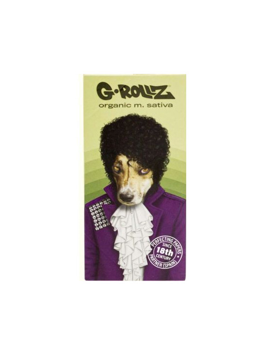 Foite King Size Slim G-Rollz Organic M. Sativa 'Psychadelic Roxy' cu santier si filtre