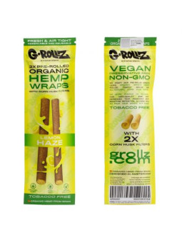 G-Rollz Blunt pre-rulat x 2 din canepa aroma Lemon Haze