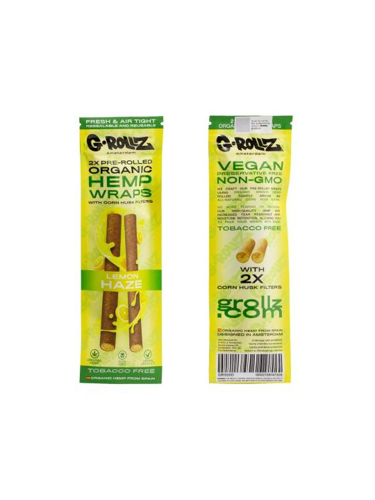 G-Rollz Blunt pre-rulat x 2 din canepa aroma Lemon Haze