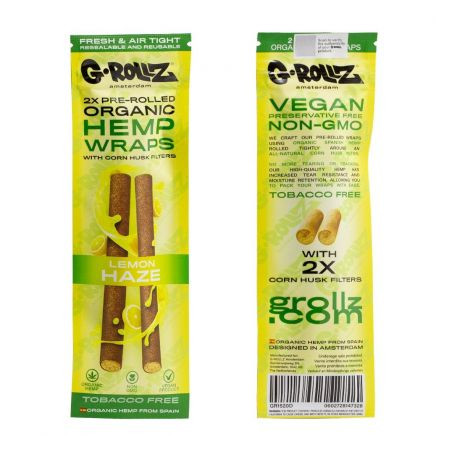 G-Rollz Blunt pre-rulat x 2 din canepa aroma Lemon Haze