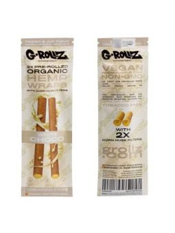 G-Rollz Blunt pre-rulat din canepa aroma Cioco Alba x2