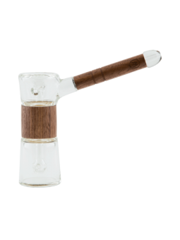 Marley Natural Glass & Walnut Bubbler