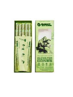 Conuri x40 KS G-Rollz Banksy's Graffiti - Organic Green Hemp