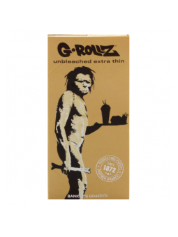 Foite King Size Slim G-ROLLZ Banksy din salcâm cu șantier și filtre