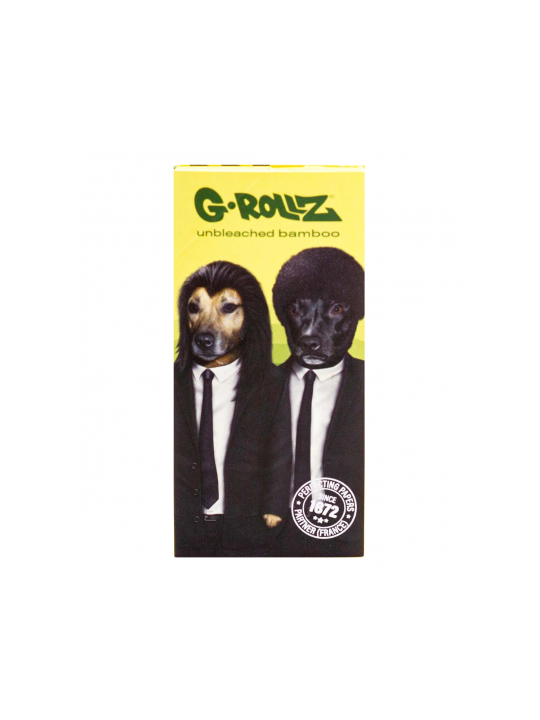 Foițe King Size Slim G-ROLLZ Bambus 'Kung Fu Dogs' organice