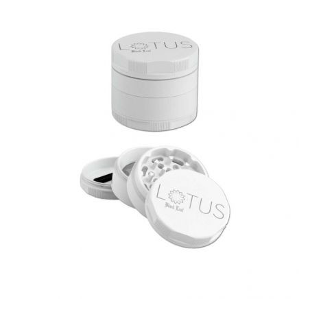 Grinder Non Stick Ceramic Black Leaf Lotus 4-part Ø-63mm
