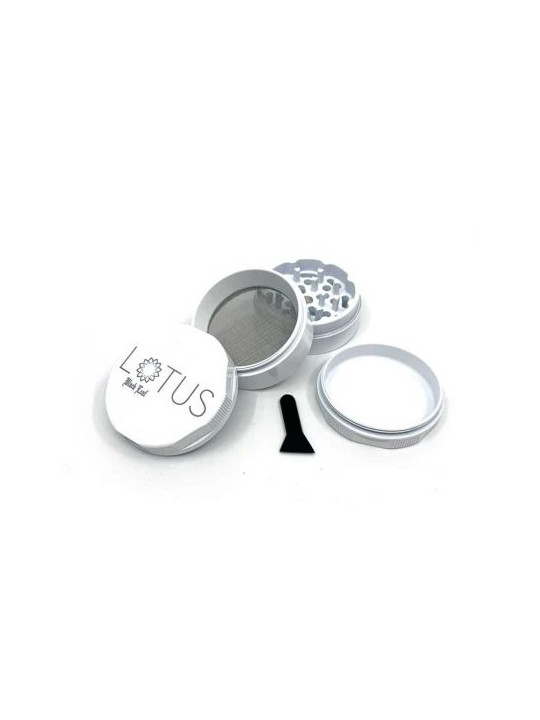Grinder Non Stick Ceramic Black Leaf Lotus 4-part Ø-63mm