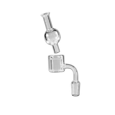 Glass Banger Set clear Grinding with Carb Cap SG19