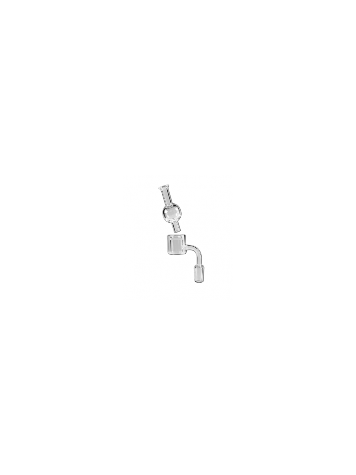 Glass Banger Set clear Grinding with Carb Cap SG19