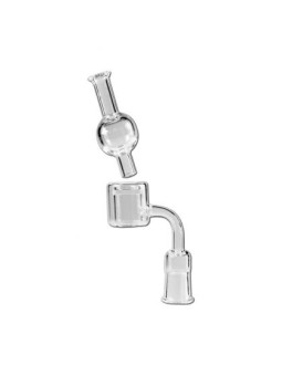 Glass Banger Set clear Grinding with Carb Cap SG14