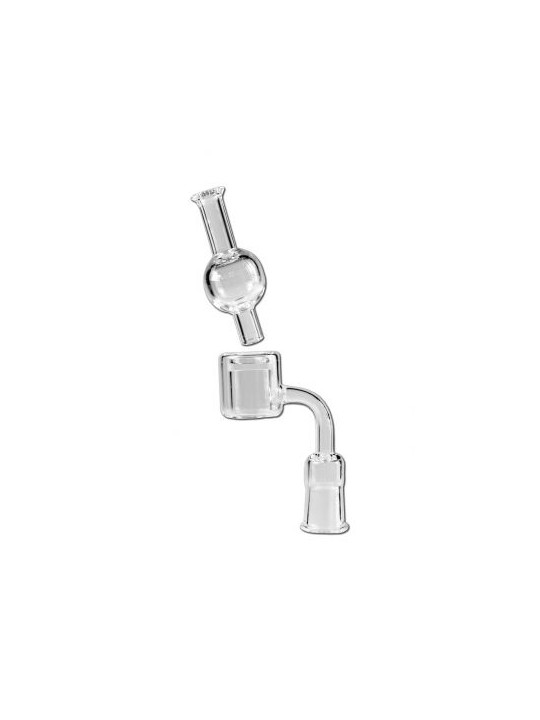 Glass Banger Set clear Grinding with Carb Cap SG14
