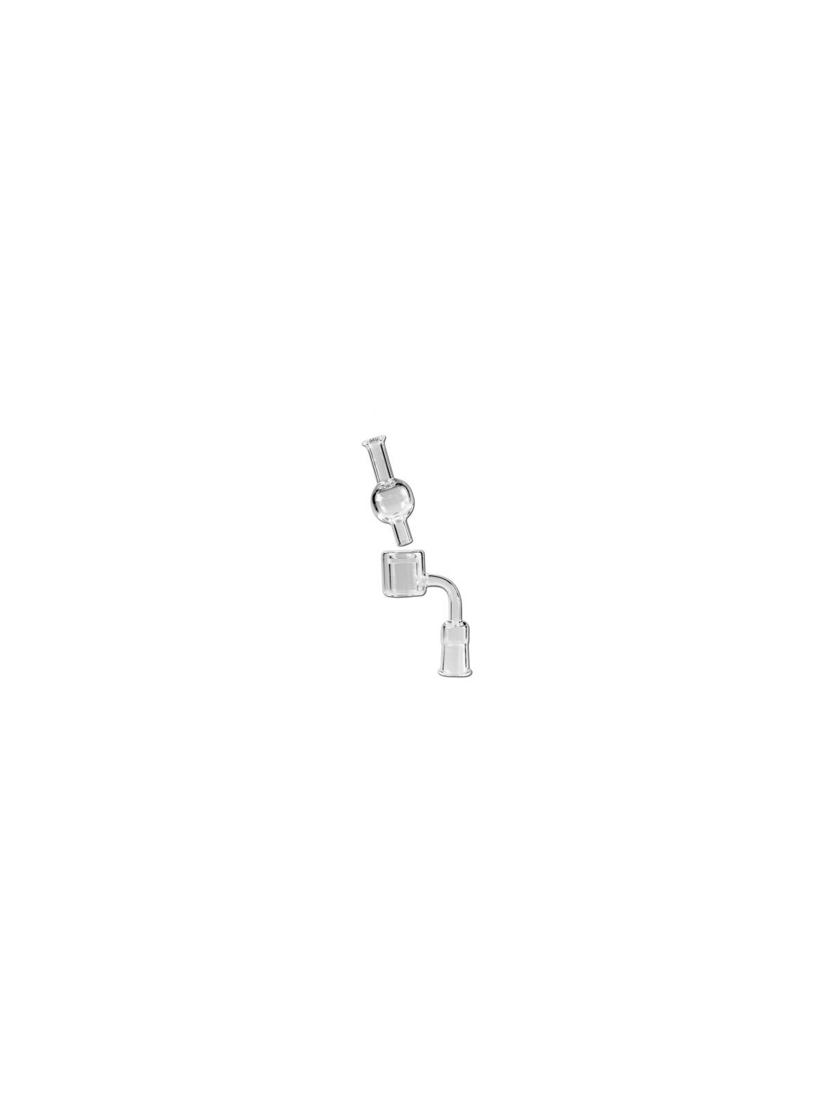 Glass Banger Set clear Grinding with Carb Cap SG14