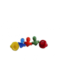 Glass Carb Cap Spinning Top Colour Mix