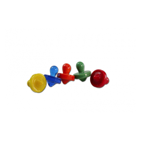 Glass Carb Cap Spinning Top Colour Mix