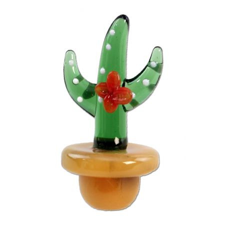 Glass Carb Cap Cactus