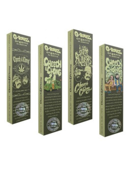 Foite King Size Slim cu Filtre G-ROLLZ Organic M. Sativa Cheech & Chong