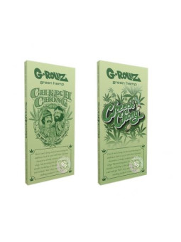 Foite King Size Slim G-Rollz Cheech &Chong cu santier si filtre Green Hemp