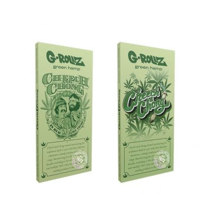 Foite King Size Slim G-Rollz Cheech &Chong cu santier si filtre Green Hemp