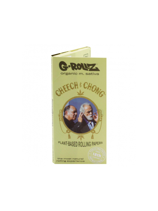 Foite King Size Slim G-Rollz Organic M.Sativa Cheech & Chong cu santier si filtre