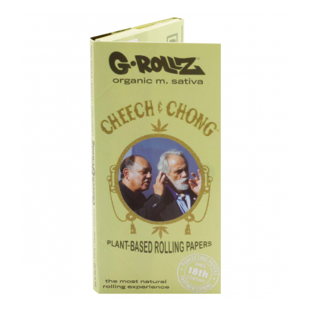 Foite King Size Slim G-Rollz Organic M.Sativa Cheech & Chong cu santier si filtre