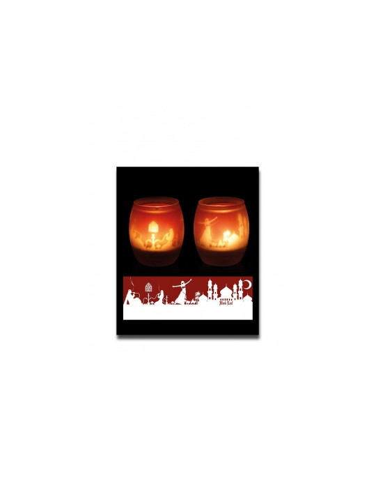 'Black Leaf' Tealight 'Oriental'