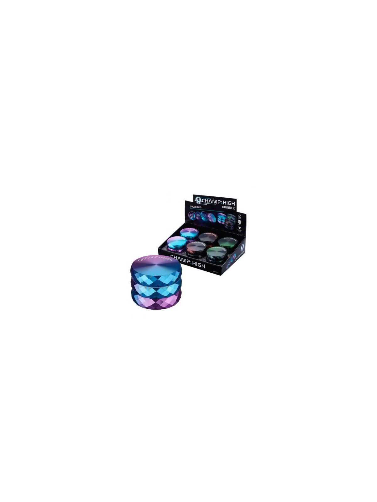 Grinder Champ High Duo-Color Metal 4 Parts Ø-53mm