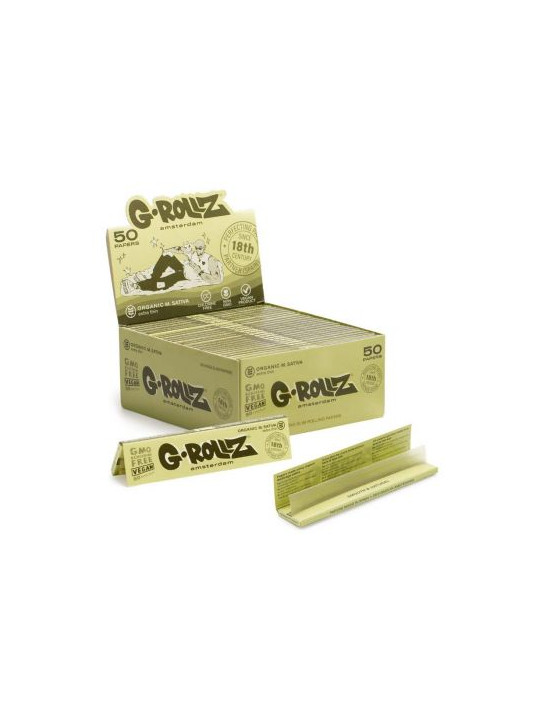 Foite King Size Slim G-Rollz Organic M. Sativa