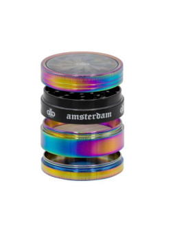Grinder Grace Glass 'crank and window' Rainbow - 4part Ø-63mm