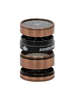 Grinder Grace Glass Amsterdam 'crank and window' - 4part - Ø-50mm