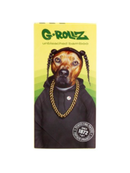 Foite King Size Slim G-Rollz 'Reggae Rap' din bambus cu santier si filtre
