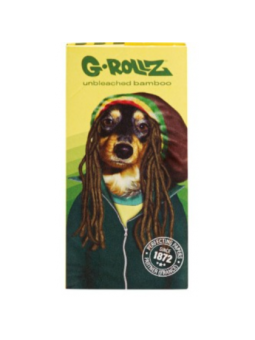 Foite King Size Slim G-Rollz 'Reggae Rap' din bambus cu santier si filtre