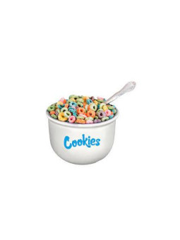Bol ceramic pentru cereale 'Cookies'