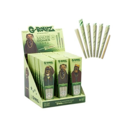 Conuri x6 KS G-rollz Pets Rock - Organic Green Hemp