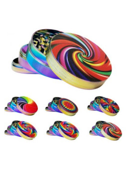 Grinder metalic 'Rainbow'- 4parts Ø-50mm