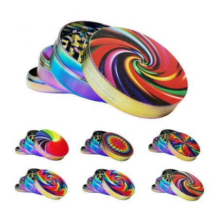 Grinder metalic 'Rainbow'- 4parts Ø-50mm