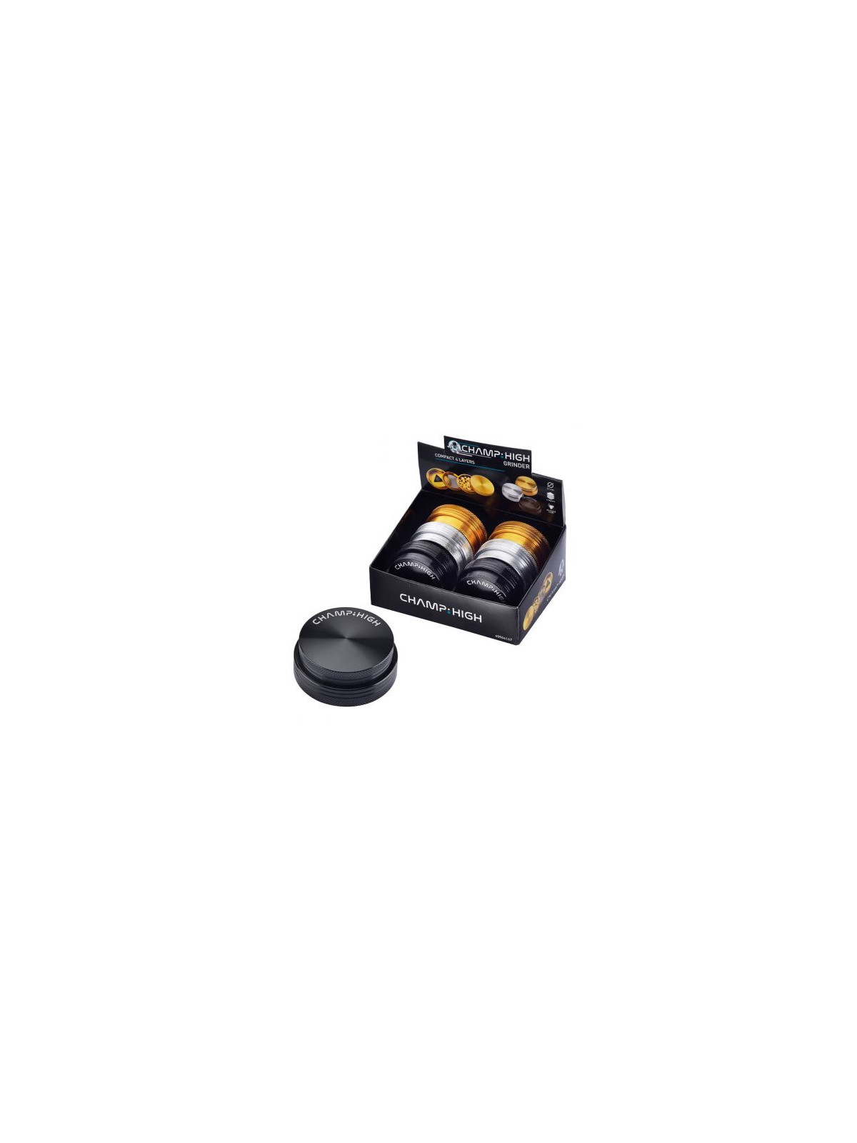 Grinder metalic compact 'Champ High'- 4part Ø-63mm