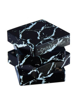 Grinder metalic ' Champ High Marble Square'- 4part Ø-50mm