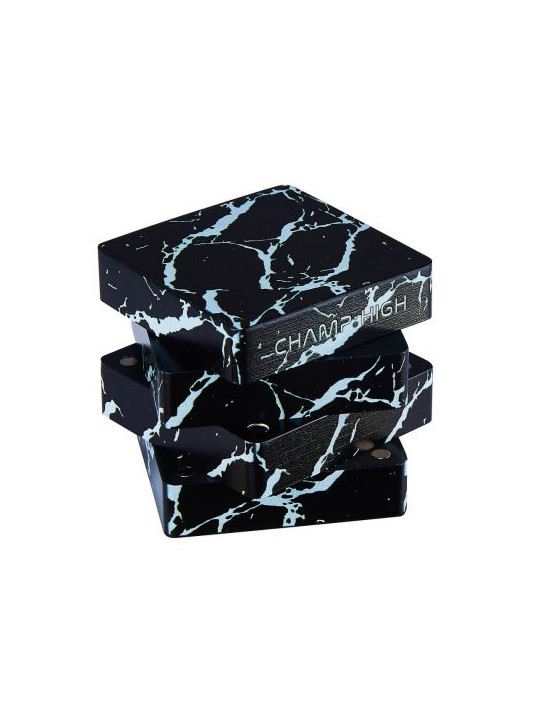 Grinder metalic ' Champ High Marble Square'- 4part Ø-50mm
