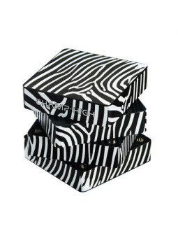 Grinder metalic 'Champ High Zebra Square'- 4part Ø-50mm