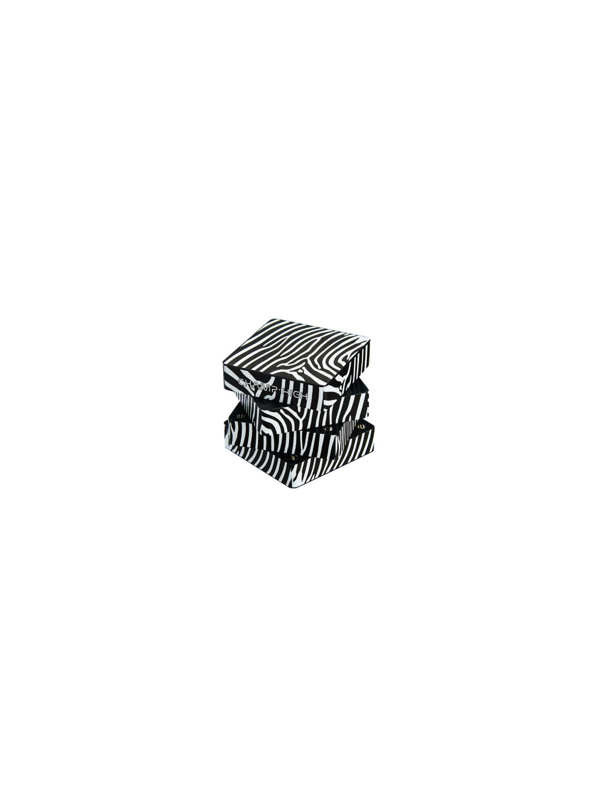 Grinder metalic 'Champ High Zebra Square'- 4part Ø-50mm