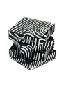 Grinder metalic 'Champ High Zebra Square'- 4part Ø-50mm