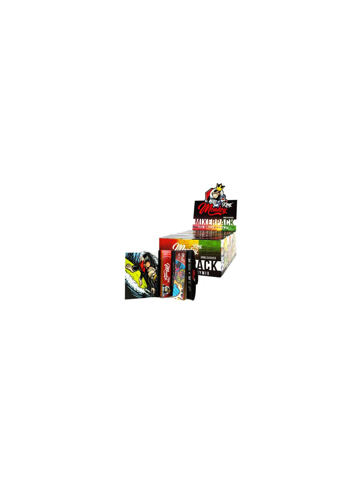 Foite King Size Slim 'Monkey King' cu santier si filtre
