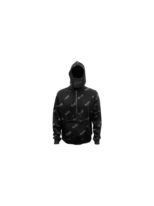 Hanorac cu Gluga 'Raw' Black