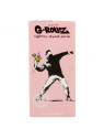 Foite King Size Slim G-Rollz 'Banksy's Graffiti' Roz cu santier si filtre