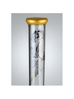 Bong 'Black Leaf' Golden Dragon 'GTI Series' H-450mm