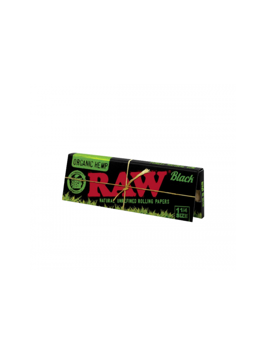 Foite 'Raw' Black 1/4 Organic din Canepa
