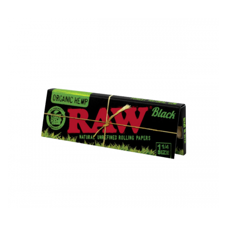 Foite 'Raw' Black 1/4 Organic din Canepa