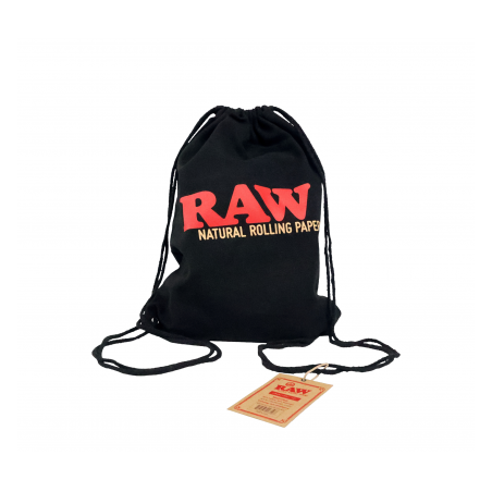 Geanta 'Raw Black' cu șnur negru